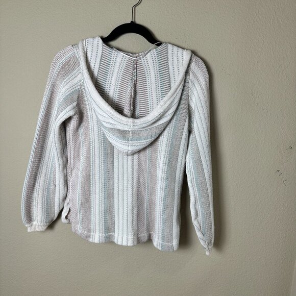 O'NEILL Bonfire Beach Hoodie Striped Pullover Knit Sweater Size XS - Picture 9 of 10